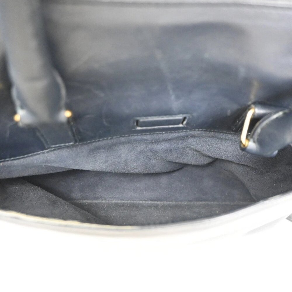 SAINT LAURENT Class Duffle 2way Shoulder Handbag Leather Blue GHW Italy 37ZA042 - Picture 8 of 16